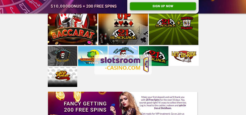 Bonus after 100 bets in 30 days at  Slotsroom Betting